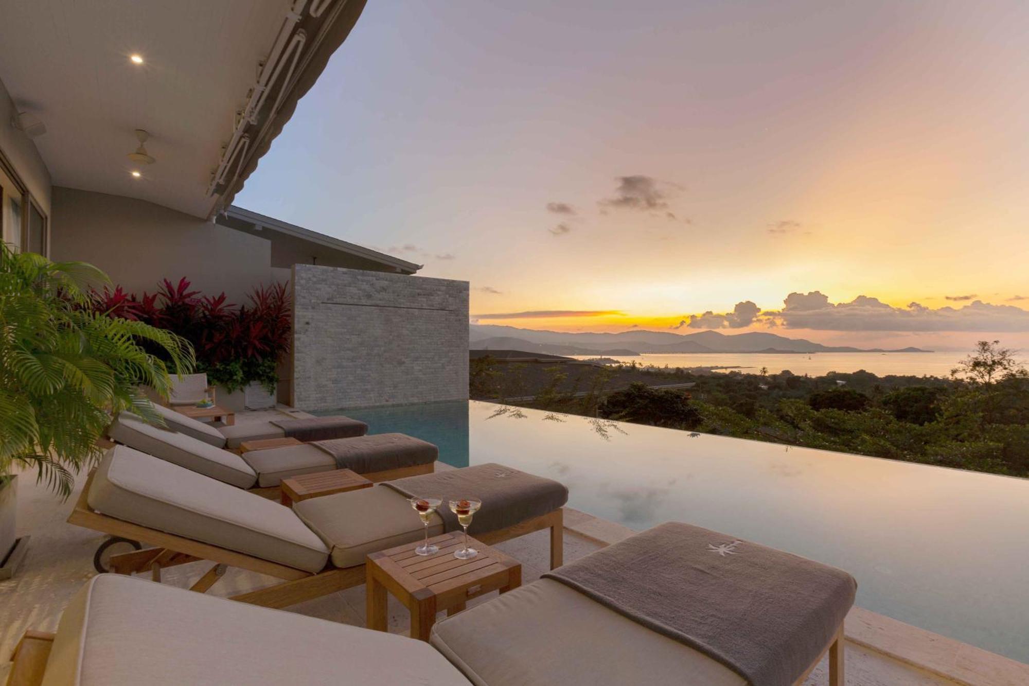 Sunset Estates - Samui Luxury Villas Choeng Mon Kültér fotó